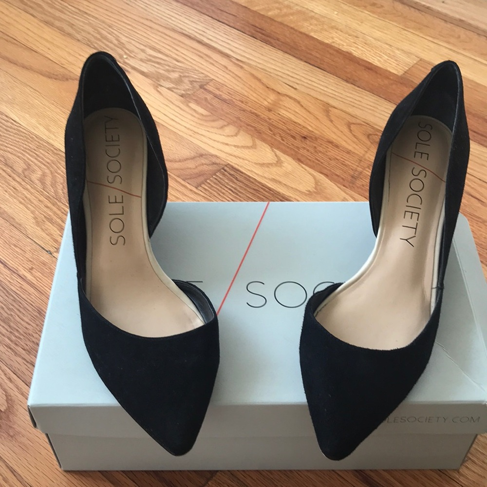 Sole Society wedge women 8.5 (So-Jillian) black